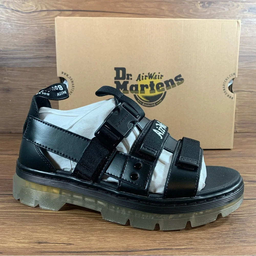Dr. Martens Pearson Women’s Black Chunky Buckle Sandals Y2K
